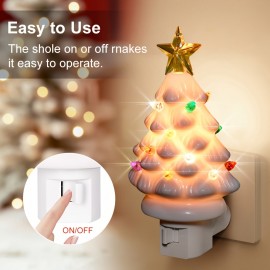 3pcs Of Holiday Christmas Tree Wall Lights, Christmas Decorative Plug-in Night Lights, Wall-mounted, 120V, American Plugs, Suitable for Bedrooms, Corridors, Staircases, Christmas Interior Decoration, Christmas & Christmas Gifts