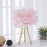 Modern Art Feather Table Lamp with Elegant Feather Shade & Tripod Base - 14.5