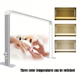 33inch Nail Lamp, Eyelash Technology Lamp, Beautician Half Moon Lamp, Portable Folding Beauty Lamp, Dimmable, For Eyelash Extension, Tattoo U-shaped Lamp