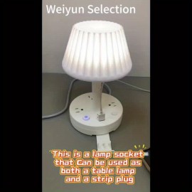Multi Functional Night Light With Socket, Desk Lamp Socket, Bedroom Bedside Study Light LED Bed Desk Lamp, Book Light, Can Be Directly Used For Mobile Phone Charging, 3 Lights, Freely Adjustable