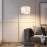 Modern Feather Floor Lamp with Dimmable LED, Elegant Arc Design for Living Room Bedroom Lighting
