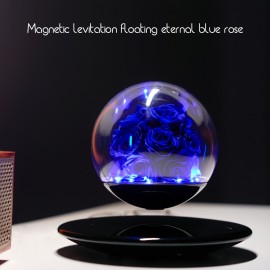 Magnetic Levitating Preserved Rose In Glass Dome with LED Light, Touch Control Light, Floating Forever Flowers Lamp for Valentine'S Day, Anniversary Halloween Christmas, Rose Lamp Unique Gift for Wife Girlfriend Women, Home Decor, Romantic Gift