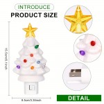 Wall-Mounted Christmas Tree Lights for The Holiday Season, Plug-In Night Lights for Decoration, Compatible with 120V American Outlets, Ideal for Bedrooms, Hallways, And Staircases, Perfect for Indoor Christmas Decor, Available in Green, Pink