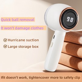 Pom-pilling Trimmer | Powerful Tool for Removing Pom-pilling, Suitable for Sweaters, Coats, Bed Sheets, and Furniture | USB Charging, Rechargeable Battery, Efficient Use, Easy Application