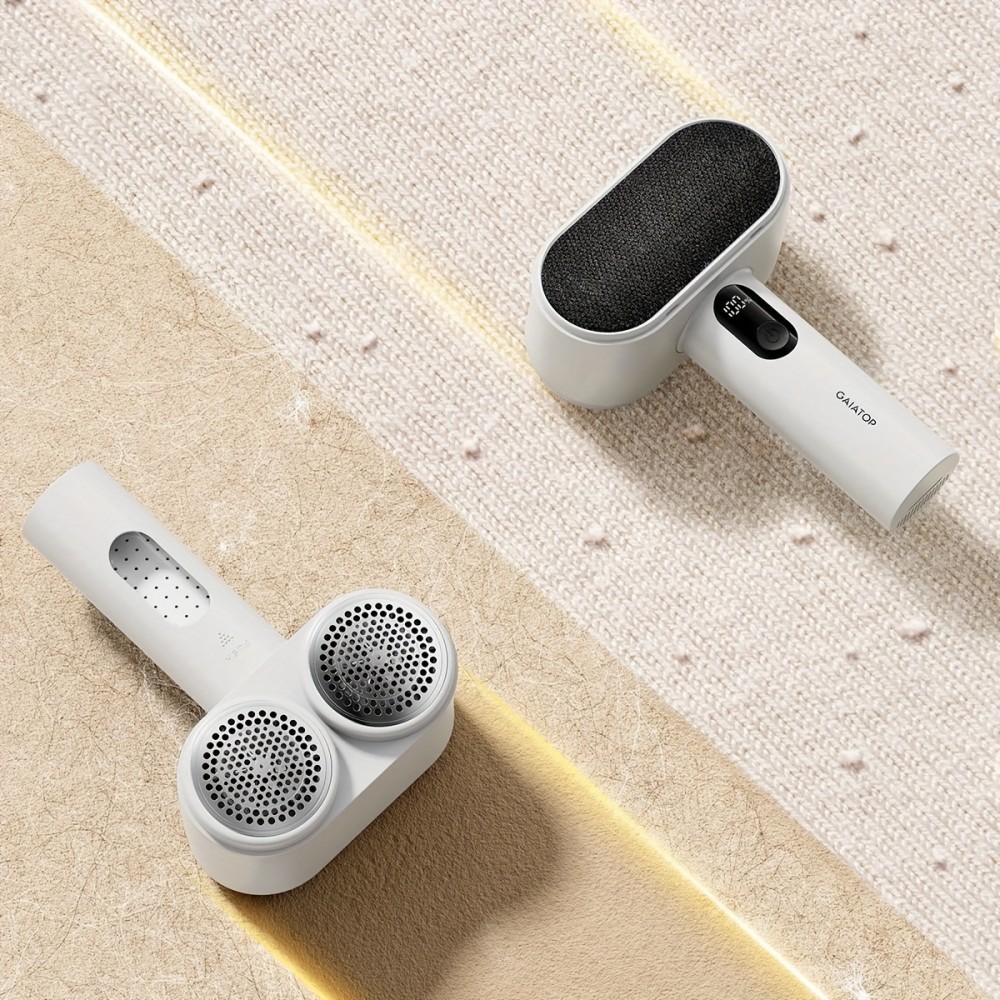 Handzee Electric Fabric Shaver, a Dual Motor Device for Removing Lint And Pilling from Sweaters And Furniture, Featuring a Powerful Two-Speed Portable Design