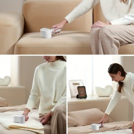 Handzee Electric Fabric Shaver, a Dual Motor Device for Removing Lint And Pilling from Sweaters And Furniture, Featuring a Powerful Two-Speed Portable Design