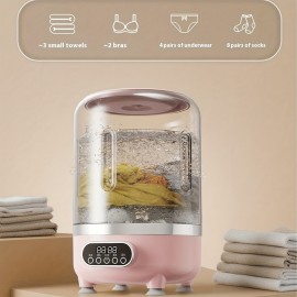 Compact Mini Washer, All-In-One Laundry Solution with Wash And Dry Features, Flexible Drainage System, Full Blue Light Coverage, Ideal for Travel And Dorm Use