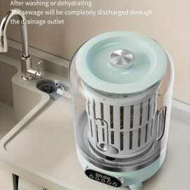 Compact Mini Washer, All-In-One Laundry Solution with Wash And Dry Features, Flexible Drainage System, Full Blue Light Coverage, Ideal for Travel And Dorm Use