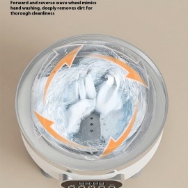 Compact Mini Washer, All-In-One Laundry Solution with Wash And Dry Features, Flexible Drainage System, Full Blue Light Coverage, Ideal for Travel And Dorm Use