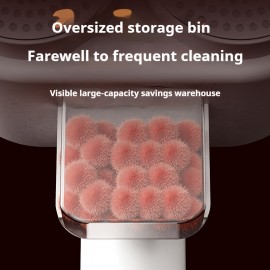 Double-Headed Lint Remover with 12 Stainless Steel Blades, Integrated Vacuum Shaving Design, Three-Speed Modes, Easily Removes Stubborn Lint Without Damaging Clothes, 1200 Mah Battery, Suitable for Clothing, Scarves, Fabric Sofas, And Bedding