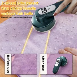 Ball Processor Electric Lint Remover, USB Rechargeable Sweater Shaver with Strong Hair Removal Tool and Pilling Eraser - Portable Clothing Trimmer