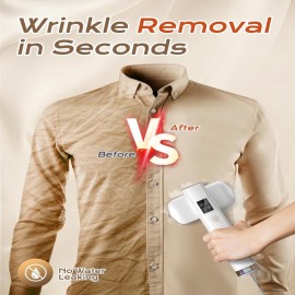 Steamer for Clothes, Portable Handheld Travel Steamer, Clothing Wrinkles Remover for Gament Steam, 1100W Powerful 2 In 1 SteamerIron, 100mL Water Tank Capacity, for 120V Home, Office, Travel