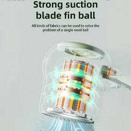 Hair Trimmer Fabric Shaver | 2-Speed Adjustment, Thickened Steel Mesh & Sharp Steel , Strong Suction for Clothes, Sweaters, Cotton Jackets & Sofa, Safe for Expensive Fabrics, Type-C Charging