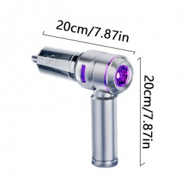 Cordless Handheld Vacuum Cleaner with Strong Suction, Compact Mini Blower, Multifunctional for Suction, Blowing, And Extraction, Effectively Cleans Dust, Hair, And Debris, Suitable for Cars, Homes, Offices, And Pet Cleaning