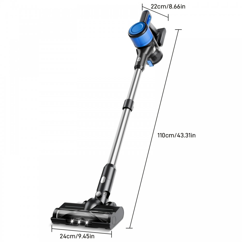 High-Suction Cordless Vacuum Cleaner with 38Kpa Power, 45 Minutes of Runtime, Cleaning Tools, Tangle-Free Design for Home Use, And an 8-In-1 Handheld Option Suitable for Both Hard Floors And Carpets