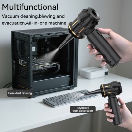 New Style wireless handheld vacuum cleaner, 16000Pa super suction vacuum cleaner, car vacuum with 2 - in - 1 suction and blowing functions, portable one-key dust removal, powerful suction cleaner, vacuum accessories and cleaning attachments