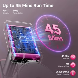 Cordless Vacuum Cleaners For Home - Lightweight, 35Kpa Stick Vacuum 8 In 1 Rechargeable Handheld Vacum, Up To 45Mins, Wall Mount With Anti-Tangle Brush For Carpet, Hard Floor