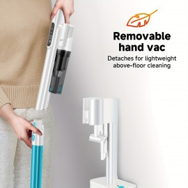 Cordless Stick Vacuum with Auto Empty System & HEPA Filter - Lightweight Portable Handheld/Corded & Hardfloor Sweeper, 40min Runtime, One-Touch Empty Dust Canister, 18KPa Strong Suction for Pet Hair, Compatible with Plug (120V)