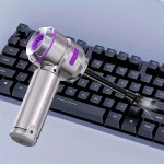 Portable cordless vacuum cleaner, high-power mini vacuum, 4-in-1 compressor blower pump handheld, suitable for cars, home, office, camping, computer keyboard and laptop cleaning, with an extra washable filter included