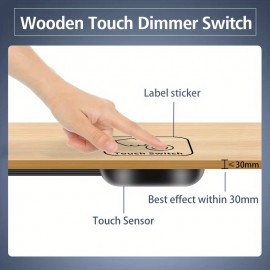 1pc 5V 12V 60W 5A Penetrating Touch Switch Dimmer Controller for Concealing Mounted Wood Panel Stone Plastic LED Light Touch Switch