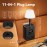 1pc 4-Outlet Power Strip With Adjustable Brightness Desk Lamp And Clock, Surge Protection, On/Off Switch, 3 USB-A Ports & 2 USB-C Ports, For Home, Office, Dorm Room, And Travel Use, Black And White