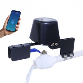 Smart Valve Controller ELROTONEG, Wi - Fi Electric Water Shutoff Controller, Tuya Smart Life App Control, Compatible with Alexa, No Hub Required
