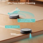 Lefant M310U Robot Vacuum and Mop Combo, 6500Pa Strong Suction, Ultra-Slim Smart Mapping, 190° Obstacle Avoidance, Alexa/WiFi/App Control, 170 Min Runtime, 2-in-1 Sweeper/Mower, Quiet 56dB, Global Voltage (110-240V)